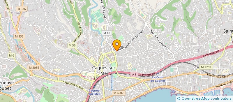 localisation de l'entreprise LE LAVOIR à CAGNES-SUR-MER