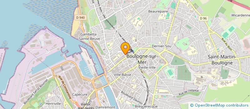 localisation de l'entreprise LE LAVOIR BOULONNAIS à BOULOGNE-SUR-MER