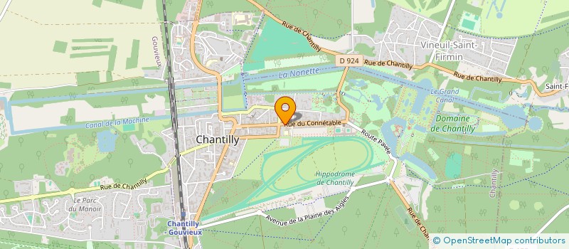 localisation de l'entreprise LE LAVOIR CANTILIEN à CHANTILLY