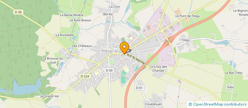 localisation de l'entreprise LE LAVOIR DE BROCELIANDE à PLELAN-LE-GRAND