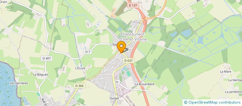 localisation de l'entreprise LE LAVOIR DE CHATEAUNEUF à CHATEAUNEUF-D'ILLE-ET-VILAINE