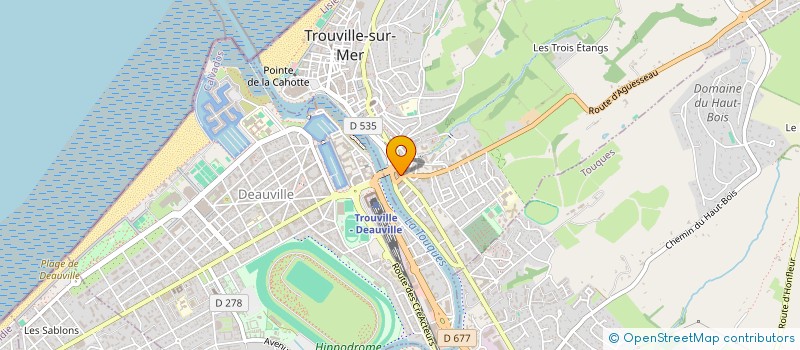 localisation de l'entreprise LE LAVOIR NORMAND à TROUVILLE-SUR-MER
