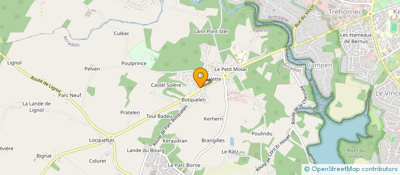 localisation de l'entreprise LE LAY FINANCES  ARRADON