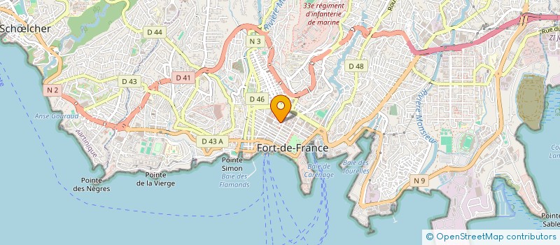 localisation de l'entreprise LE LEGEND'HAIR à FORT-DE-FRANCE