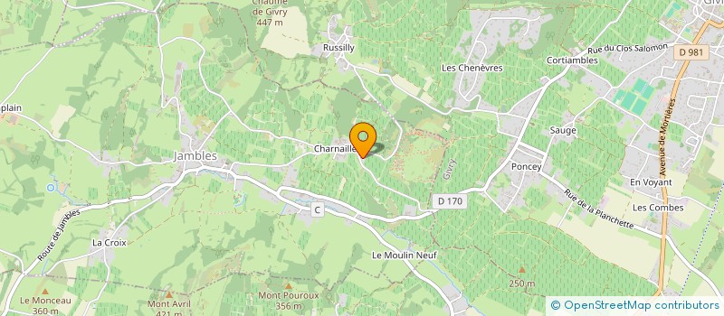 localisation de l'entreprise LE LEGUMATIC BOURGUIGNON à GIVRY