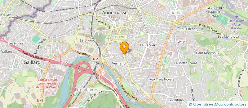 localisation de l'entreprise LE LEMANIA à ANNEMASSE