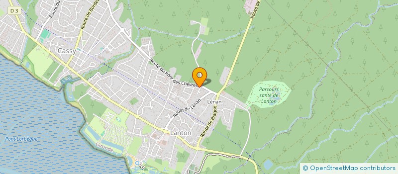 localisation de l'entreprise LE LENAN  LANTON