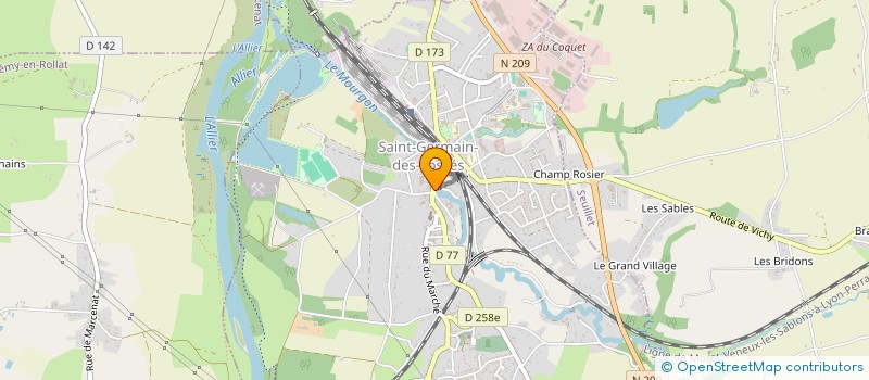 localisation de l'entreprise LE LEONIE'S  SAINT-GERMAIN-DES-FOSSES