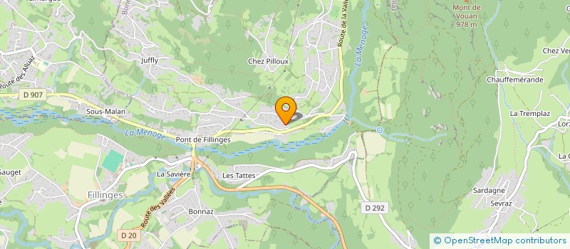 localisation de l'entreprise LE LEONY'S  FILLINGES