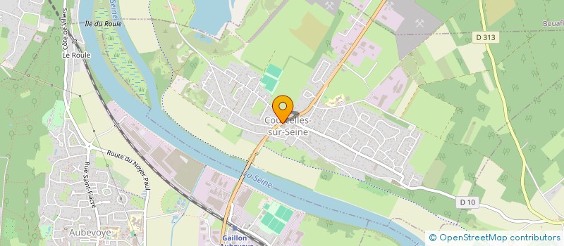 localisation de l'entreprise LE LEOPAULE  COURCELLES-SUR-SEINE