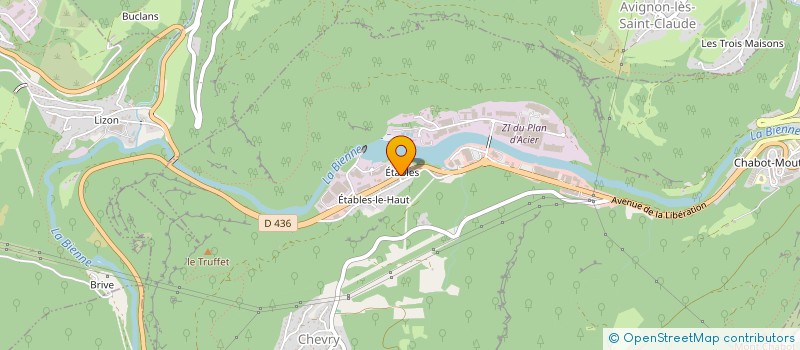 localisation de l'entreprise LE LETILO  SAINT-CLAUDE