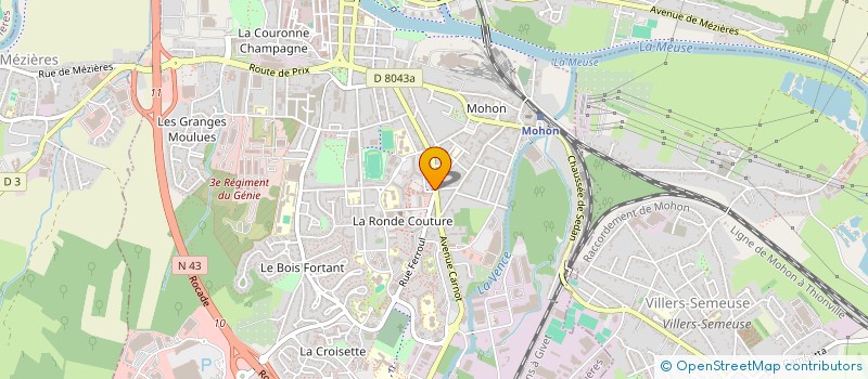 localisation de l'entreprise LE LEV'1 à CHARLEVILLE MEZIERES