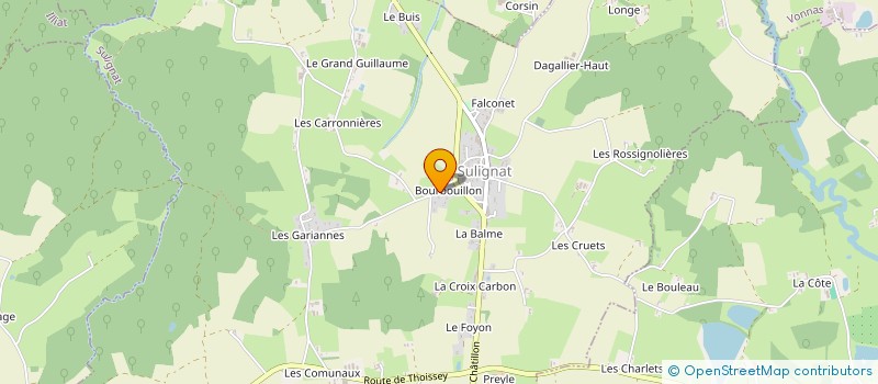 localisation de l'entreprise LE LEVAIN-CHEF à SULIGNAT