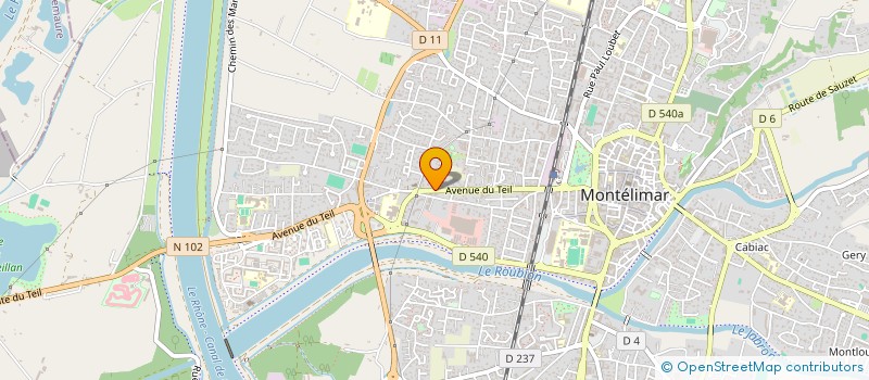 localisation de l'entreprise LE LEVANT à MONTELIMAR