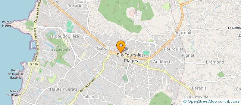 localisation de l'entreprise LE LEVANT à SIX-FOURS-LES-PLAGES