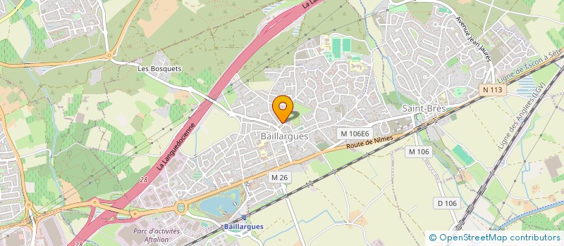 localisation de l'entreprise LE LEVANT  BAILLARGUES