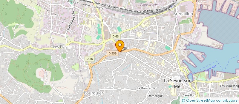 localisation de l'entreprise LE LEVANT  LA SEYNE-SUR-MER