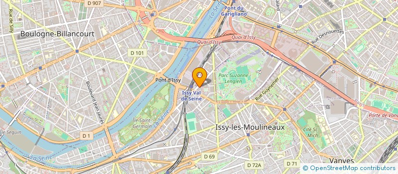 localisation de l'entreprise LE LEVANT DU JARDIN à ISSY-LES-MOULINEAUX