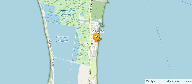 localisation de l'entreprise LE LEVANT NATURISTE (L.L.N.) (ASSOCIATION NATURISTE) à HYERES