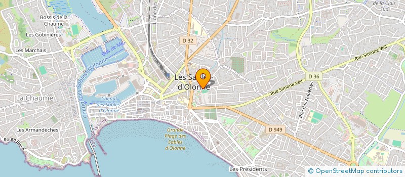localisation de l'entreprise LE LEZARD à LES SABLES D'OLONNE