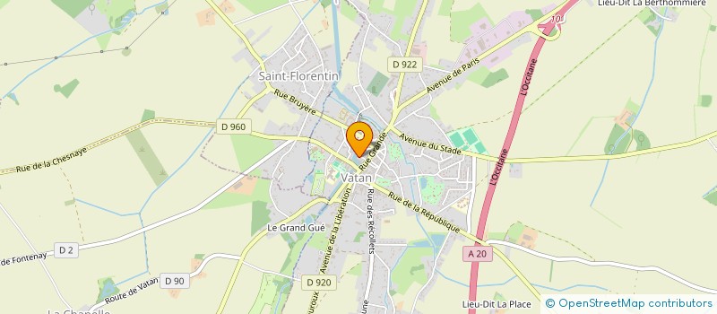 localisation de l'entreprise LE LEZARD à VATAN