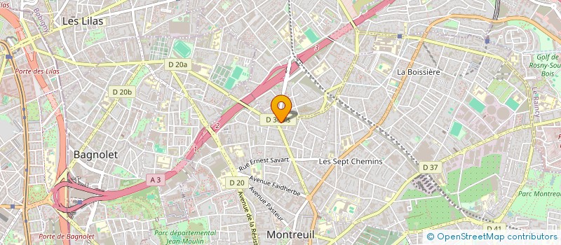 localisation de l'entreprise LE LEZARD à ROMAINVILLE