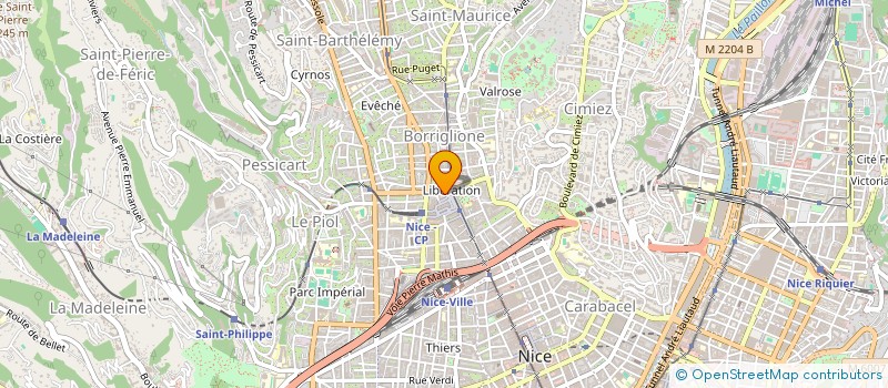 localisation de l'entreprise LE LIBE à NICE