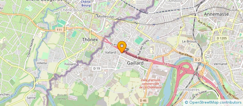 localisation de l'entreprise LE LIBER'TY PRESS à GAILLARD