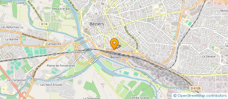 localisation de l'entreprise LE LIBERTIX  BEZIERS