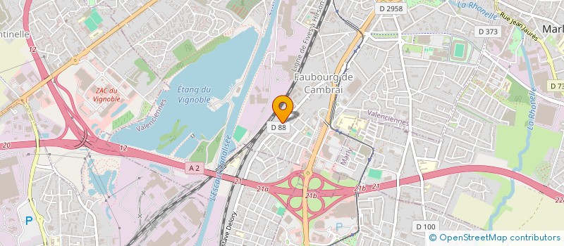 localisation de l'entreprise LE LIBERTY à VALENCIENNES