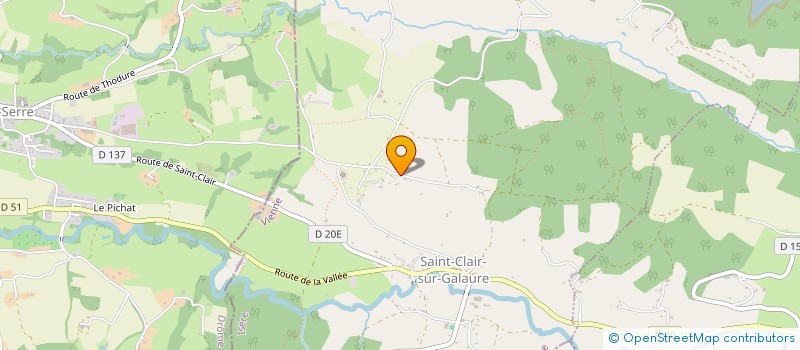 localisation de l'entreprise LE LIBRE LYON à SAINT-CLAIR-SUR-GALAURE