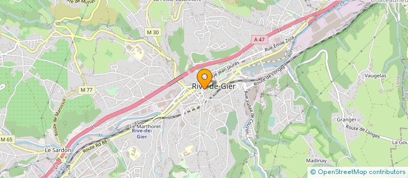 localisation de l'entreprise LE LIEN  RIVE-DE-GIER