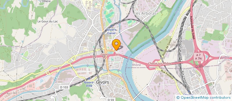 localisation de l'entreprise LE LIEN à GIVORS