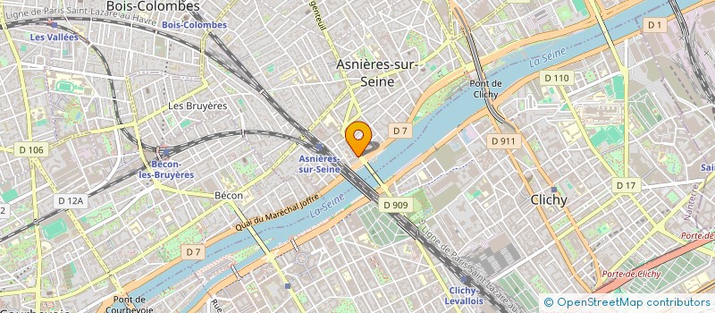 localisation de l'entreprise LE LIEN à ASNIERES-SUR-SEINE