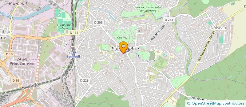 localisation de l'entreprise LE LIEN ASSOCIATION         66  SUCY-EN-BRIE