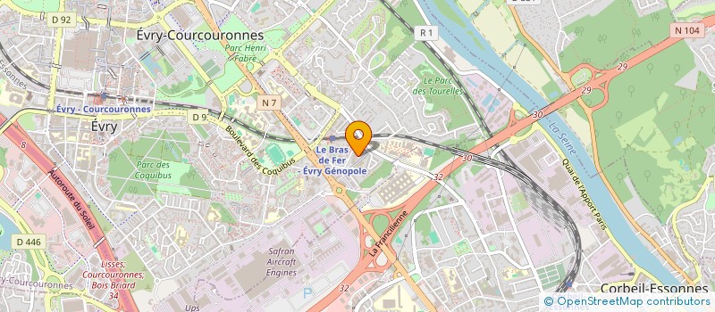 localisation de l'entreprise LE LIEN DE LA COHESION à EVRY-COURCOURONNES