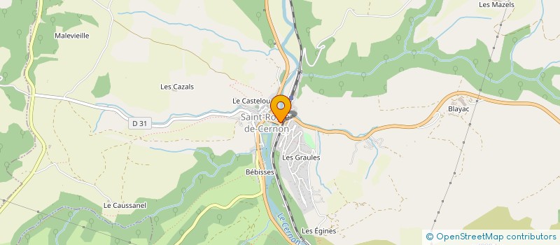 localisation de l'entreprise LE LIEN DU CERNON  SAINT-ROME-DE-CERNON