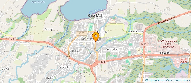 localisation de l'entreprise LE LIEN SOCIAL à BAIE-MAHAULT