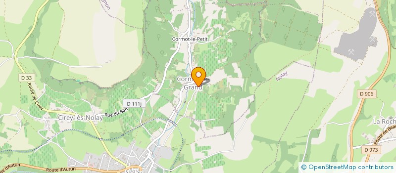 localisation de l'entreprise LE LIERRE PARAPLUIE  CORMOT-VAUCHIGNON