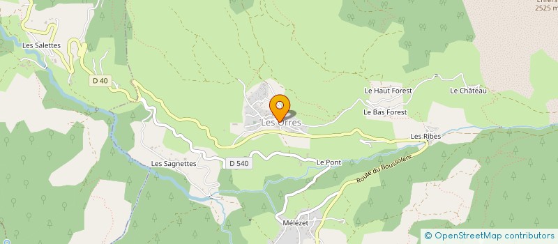 localisation de l'entreprise LE LIEU à LES ORRES