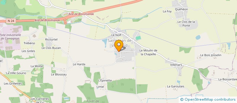 localisation de l'entreprise LE LIEU DAGUET  PLOERMEL