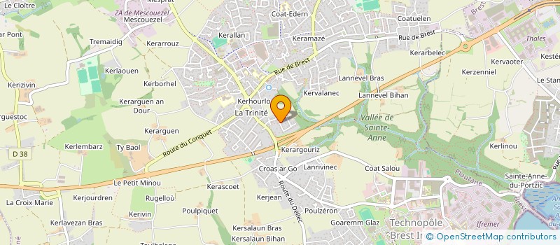 localisation de l'entreprise LE LIEU DES POSSIBLES  PLOUZANE