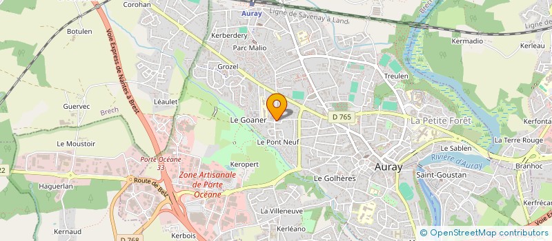 localisation de l'entreprise LE LIEU-DIT  AURAY