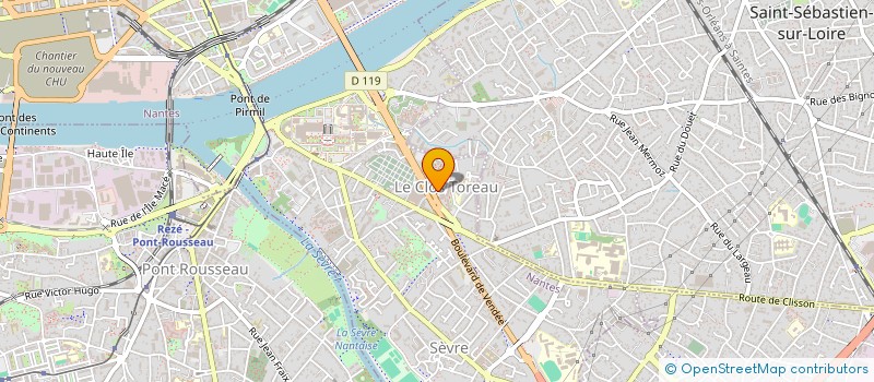 localisation de l'entreprise LE LIEU UTILE - ECOLE PRIMAIRE ET CENTRE DE RESSOURCES POUR LA CO-EDUCATION A L'ECO-CITOYENNETE à NANTES