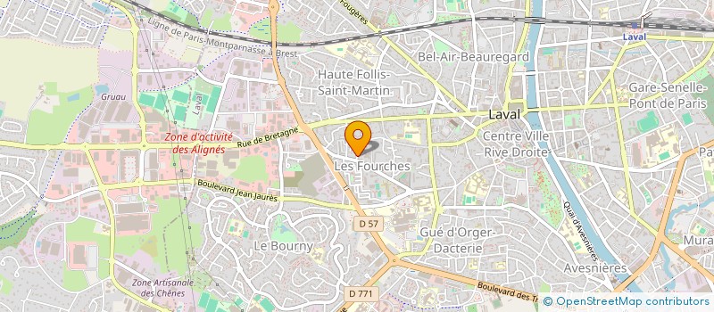 localisation de l'entreprise LE LIEVRE & CO  LAVAL