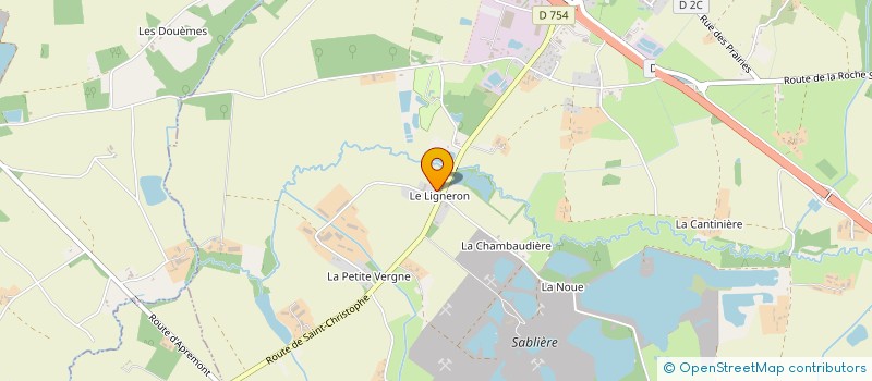 localisation de l'entreprise LE LIGNERON à SAINT-CHRISTOPHE-DU-LIGNERON