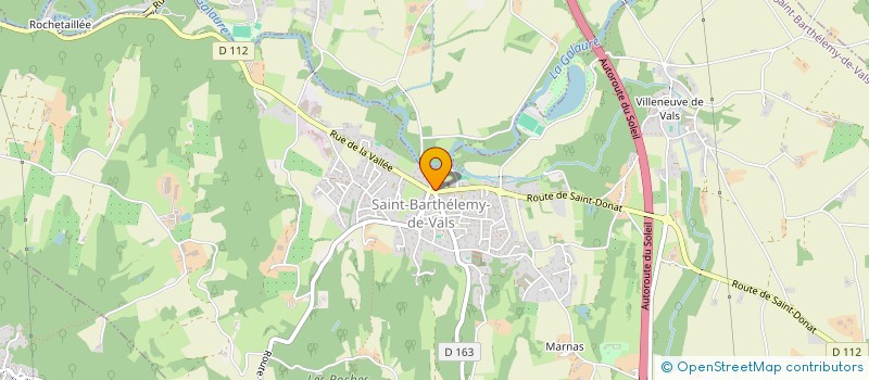 localisation de l'entreprise LE LILAS BLANC  SAINT-BARTHELEMY-DE-VALS