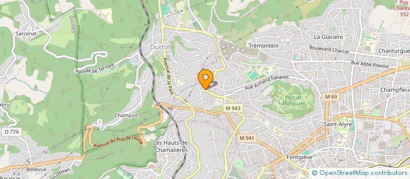 localisation de l'entreprise LE LIMOUSIN  CLERMONT-FERRAND