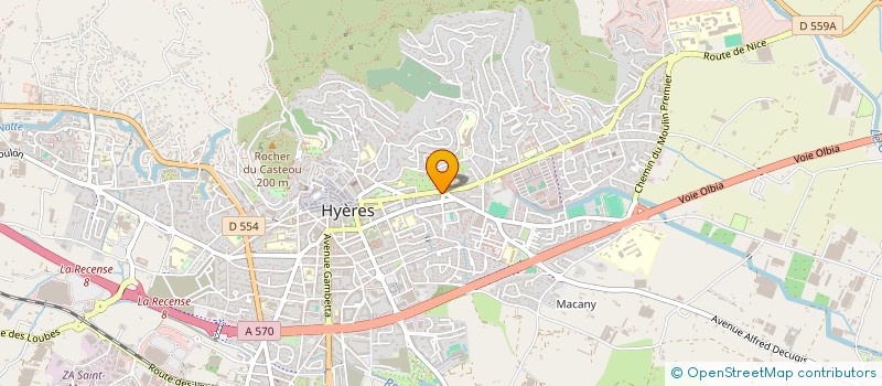 localisation de l'entreprise LE LINDOS à HYERES