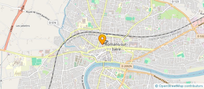 localisation de l'entreprise LE LINEAIRE  ROMANS-SUR-ISERE